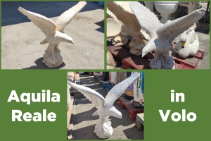 Statua Aquila Reale in Volo per Arredo Giardino